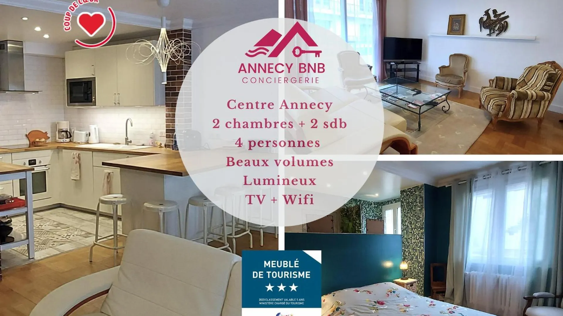 Appartement L'Appart Du 22, Hyper Centre, 2 Chambres Annecy